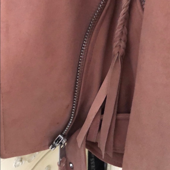 All Saints Suede Balfern Biker Jacket - Picture 6 of 7